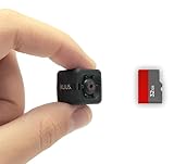 KUUS.® C1 Mini Überwachungskamera innen 2,3 cm | Kamera überwachung innen mit Nachtsicht & Bewegungsmelder | Full HD 1080P Micro Camera ohne WLAN mit aufzeichnung 32-GB SD Speicherkarte für I