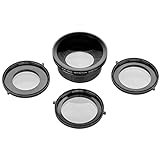 Raynox DCR 732 Wideangle Conversion Lens für 37mm/43mm/46mm Filter (0,7-Fach)
