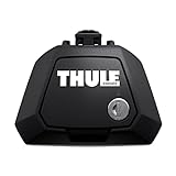 Thule Raised Rail Evo Fußsatz für Fahrzeuge mit offener Reling, 710410, Black (schwarz), Einheitsgröß