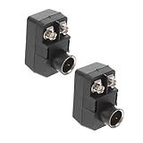 OSOLADY 2Stücke Aufsteckbarer Koaxialadapter Ohm Ohm Tv Signaladapter Passend Für Tv Zur Umwandlung Von Doppelkabeln Langlebig
