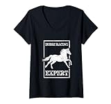 Pferderennen Experte T-Shirt mit V