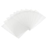 YOKIVE Kreditkartenhüllen, Kartenhalter, dünn, wasserdicht, kratzfest, ideal für Visitenkarten, Ausweise (Weiß, 9,9 x 5,9 cm), 100 Stück, weiß