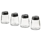Ikea 365+ IHÄRDIG Gewürzglas, 15 cl, Glas/Schw