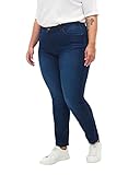 Zizzi Damen Große Größen Emily Jeans Slim Fit Normale Taillenhöhe Gr 50W / 78 cm Blue D