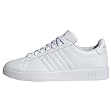 Adidas Damen Grand Court 2.0 Sneaker, FTWR White/FTWR White/Gold met, 39 1/3 EU