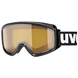 uvex Unisex – Erwachsene, g.gl 3000 LGL Skibrille, black/lasergold lite-blue,