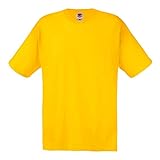 Fruit of the Loom - T-Shirt 'Original T' / Yellow, XL