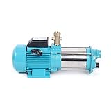 Centrifugal Pump,IP44,Hauswasserautomat Gartenpumpe Kreiselpumpe 1300W 4000 L/h 9.8 bar,robuste und rostfreie Edelstahlwelle,（1*Pressure Switch+Manomete）Verwendet für Haushaltsw