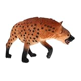 ERINGOGO Hyänenmodell Dschungeltierfiguren Plastik Tierfigur Tiermodell für Kinderzimmer Hyäne Dekorationsstück Hyänen Dekoration plüschtier Afrikanische Tüpfelhyäne Yellow
