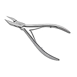 OTTO HERDER NAGELZANGE - Eckenzange spitz 11.5 cm aus Edelstahl gegen eingewachsene Zehennägel - Fußpflege Eckenzange für arbeiten in der Nagelfalz - mit verschraubten Dopp