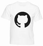 Github T-Shirt Kinder Weißes T-Shirt Mit Rundhalsausschnitt Für Jungen Und M