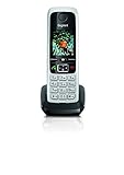 Gigaset C430H Schnurlostelefon (4,6 cm (1,8 Zoll) TFT-Farbdisplay, Dect-Telefon, Freisprechen) schwarz/silb