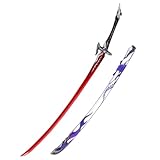 damdos Halloween Prop 40' Acheron Sword with Scabbard,Star Rail Staff Cosplay Weapon Acheron Sword Weapons Comic Show Role Playing Birthdays G