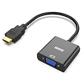 BENFEI HDMI zu VGA, Vergoldete HDMI-auf-VGA-Adapter (Stecker auf Buchse) für Computer, Desktop, Laptop, PC, Monitor, Projektor, HDTV, Chromebook, Raspberry Pi, Roku, Xbox