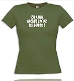 ICH KANN NICHTS DAFÜR ICH BIN SO!. Women T-Shirt Größe S - Olive/W