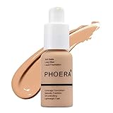 Aquapurity Phoera® Full Coverage Foundation Soft Matte Oil Control Concealer 30ml Flawless Creme Smooth Long Lasting (104 Buff-Beige)