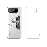 Vaxson 2 Stück Rückseite Schutzfolie, kompatibel mit ASUS ROG Phone 6 Pro, Backcover Skin TPU Folie Haut [nicht gehärtetem Glas Displayschutzfolie ]