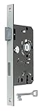BKS Standard Zimmertürschloss/Türschloss mit Buntbart 55/72/8, Stulp: 20 x 235mm eckig, DIN Links incl. SN-TEC® Montag