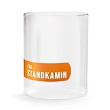 flammtal - Ersatzglas für Bioethanol Standkamin - Feuerfester Glaszylinder [Ø 23 cm/Höhe 32cm] - Kompatibel mit flammtal & weiteren Ethanol Terrasenkaminen - Hitzeresistentes Borosilikatg