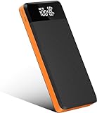 Power Bank, Portable Charger 36800mAh PD25W 3 Output & 3 Input USB C, Power Bank Fast Charging LCD Display, LED Flashlight, Powerbank Battery Pack for Portable Charger iPhone Tablet and M