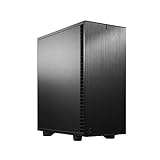 Fractal Design Define 7 Compact Black, kompaktes ATX PC Gehäuse aus Aluminium/Stahl, gedämmt für Silent Computing - schw