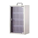 Handy Locker 12/24/36/48/60 Slots Storage Placement Box Handy Storage Cabinet mit Schloss Portable Safe Deposit Box (S : 36)
