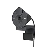 Logitech Brio 300 Full HD-Webcam mit Sichtschutz, Mikrofon mit Rauschunterdrückung, USB-C, Zertifiziert für Zoom, Microsoft Teams, Google Meet, Streaming, Automatische Lichtkorrektur - Grap