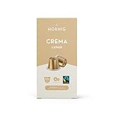 J. Hornig Crema Lungo, Nespresso®-kompatible Kaffeekapseln, 80 Stück (8 Packungen mit 10), F