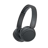 Sony WH-CH520 Kabellose Bluetooth-Kopfhörer - bis zu 50 Stunden Akkulaufzeit mit Schnellladefunktion, On-Ear-Modell - Schw