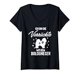 Damen Bologneser - Bologneser Hund T-Shirt mit V