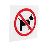 VILLFUL Selbstklebende Türschilder Acryl-Haustierschild Schild „Keine Kein Tierkot-Schild einfahrt eintrac Hinweisschild Gebrauchsschild für Tür berühren Beschilderung Indikator das S