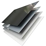 PVC Kunststoffplatte 2000x1000 mm - 1 Stück - seidenmatte PVC Platte, porenlos glatte Oberfläche - Kunststoffplatte 1mm hellgrau (RAL 7004) - leicht flexibel - (1 Stück - 200x100cm, 1mm hellgrau)