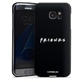 DeinDesign Premium Case kompatibel mit Samsung Galaxy S7 Edge Smartphone Handyhülle Schutzhülle matt Friends Logo Offizielles Lizenzproduk