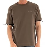 BOSS Hugo P-Tessin T-Shirt, Baumwolle, verstellbare Ärmel, Khaki, khaki, M