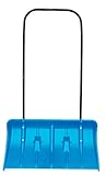 GardenFlora Schneeschieber Schneeschaufel mit Rollen und Aluminiumkante, 80cm breit, UV- und Witterungsbeständig, B
