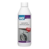 HG Geräte Entkalker, effektiver Entkalker für Kaffeemaschinen, Wasserkocher und Waschmaschinen, entfernt Kalk und Kesselstein in Heißwassergeräten, Starke Kalklösekraft - 500