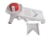 TUPPERWARE Chef Mando-Chef weiß-rot D202 Multihobel Reibe Mandolino Kü