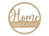 CONTRAXT Home sweet home deko schriftzug. Willkommen zuhause Home holzbuchstaben wandbild spruch Vintage home schild deko schriftzug Mandala Phrasen Home wandbild holz (Home, MDF)