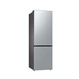 Samsung Kühl-Gefrier-Kombination, Kühlschrank mit Gefrierfach, 185 cm, 344 l Gesamtvolumen, 114 l Gefrierteil, AI Energy Mode, Edelstahl-Look, RL34C600CSA/EG