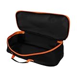 ibasenice grillzubehör Container groß Utensilien Campingzubehör tragbarer Grill für Grillwerkzeug Aufbewahrungstasche BBQ Werkzeug Aufbewahrung Werkzeugtaschen Grilltasche Oxford-Stoff Black