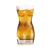 BovoYa Bierkrug Sexy Bierglas Frauenkörper Kreative Körperform Glas Tasse Bier für Dame und M
