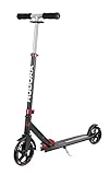 HUDORA Bold Wheel Scooter Roller, Tretroller Leichter Aluminiumscooter für Kinder und Erwachsene - Klappbar, Höhenverstellbar - Cityroller bis zu 100 kg - R