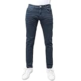 X RAY Herren Slim Flexible Komfortable Pendlerhose Einfarbig Stretch Denim Jeans, Marineblau - 91159, 38W / 32L