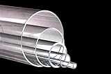 Develory Acrylglas Kunststoff-Rohr glasklar - Ø 5 bis 500mm - LÄNGE bis 2000mm - Auswahl: 50/46mm (Außen/Innen) x 500mm lang - Farblos transparent - Dekoration Messebau Möbelbau Dek