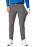 JMIERR Herren Golf Hosen Stretch Golfhose Sommer Sport Trousers Slim fit Stretch Lang Chino Pants mit 5 Taschen Grau M