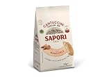 Sapori Cantuccini Toscani IGP Alle Mandorle Mandelkekse Kekse Biscuits Italienische Tradition Italienische Spezialitäten Beutel mit 100g