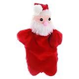 Reddomm 27 cm Santa Gefüllte Puppen Storytelling Finger Sogar Handpuppe Für Babygeschenke Für Männer Zu Ostern (RED, One Size)