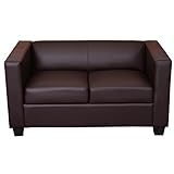 Mendler 2er Sofa Couch Loungesofa Lille - Kunstleder, C