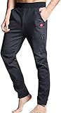 Souke Sports Winter Herren Fahrradhose Lange Thermo Outdoorhose mit Fleecefutter - Winddicht -Atmungsaktiv-Wasserabweisend S