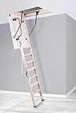 Bodentreppe wärmegedämmt viele Größen mit Handlauf und Fußkappen Treppe Raumhöhe bis 280cm U-Wert 1,1 (110x60)